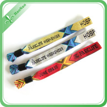 Factory Custom Printed Fabric Woven Wristbands for Events